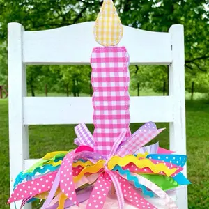 Candle design cake topper