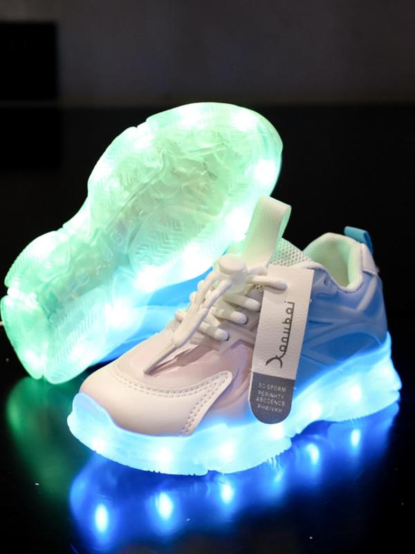 USB Rechargeable LED Light Shoes, Glow in The Dark Casual Sneakers ...