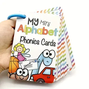 26 Letter English Alphabet Flashcards for Kids, Phonics Learning Cards, Educational Toys for Children, Fun Pocket Cards for English Vocabulary, Visual Stimulation Cards, Word Cards