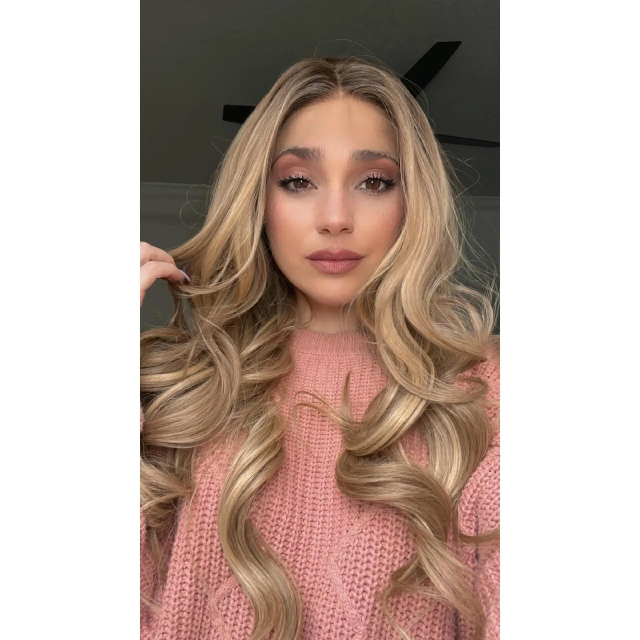 EllaRae | Zelda Style Wig | Lace Front Free Parting Natural Rooted Blonde Wavy Style with Highlights
