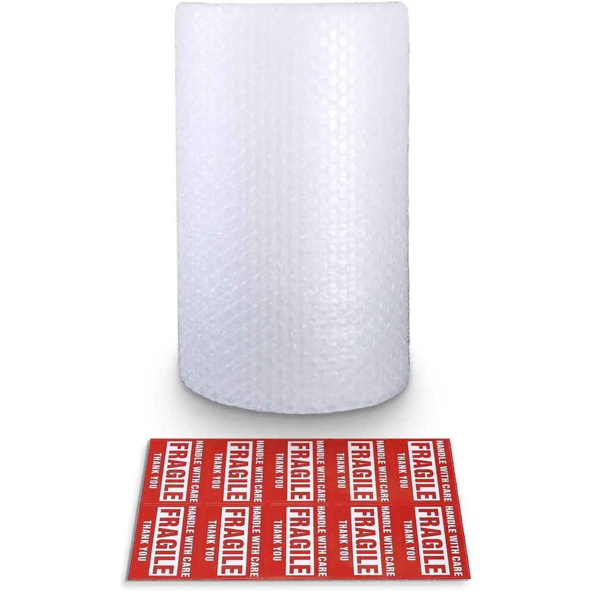 Lightweight Bubble Cushioning Wrap Rolls, 3/16"x12"x15' Total, Perforated Every 12" for Packaging, Shipping, Moving Convenience, Protecting Fragile Objects (Office Stationery & Supplies for Mailing Usage)