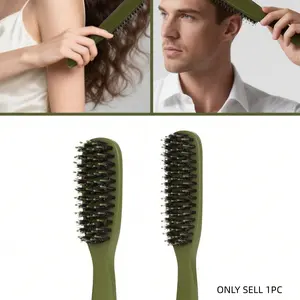Bristle Smoothing StylingComb  Dualbristle brush design combines bristles with nylon material to gently detangle knotted hair, smooth strands, and effortlessly release tangles.suitable for both wet and dry hair.