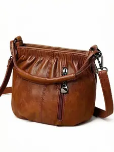 Women’s Soft Leather Crossbody Bag, Lightweight & Elegant Design, Perfect Everyday Shoulder Purse for 2026