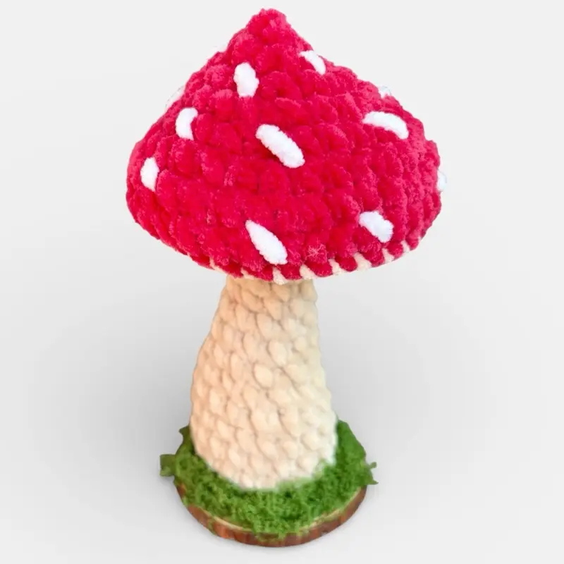 Crochet Mushroom Plush | Cottagecore Mushroom Decor | Handmade Amigurumi Plushie | Soft Forest Plush | Whimsical Woodland Gift | Cozy Room Decor