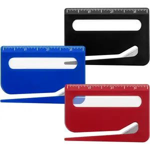 3-Pack Letter Openers with Ruler & Magnifier - Safe Paper Cutter Envelope & Package Slitter Tool for Mails, Envelopes and Packages