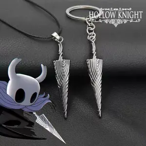 Hollow Knight Game Pure Bone Nail Large Metal Keychain Backpack Pendant Anime Merchandise Souvenir Gift, Pendant Keychain Gift
