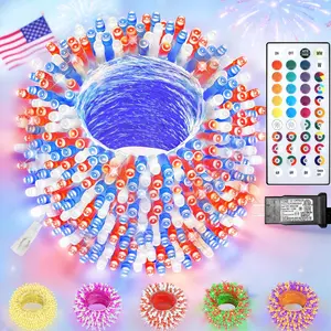 Color Changing Christmas Lights, 200 LED 35 Colors String Lights Indoor Outdoor with Remote,  Connectable Twinkle Lights Plug in for Xmas Tree 4th of July Party Wedding Room Decor