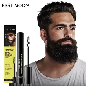 Beard Dye for Men, Temporary Beard Color, Waterproof Beard Tint, Beard Filler Gel for Patchy Beard, Natural Black Grooming for Fuller Look