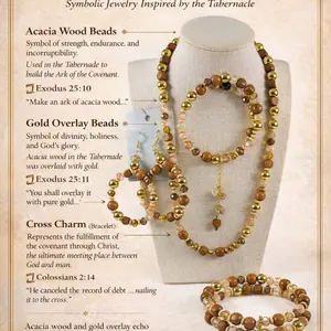 The Tabernacle Covenant Set – Acacia & Gold | Crown Jewels by Deborah