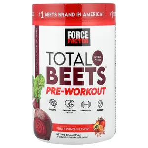 Force Factor Total Beets®, Pre-Workout, Fruit Punch, 12.6 oz (356 g)