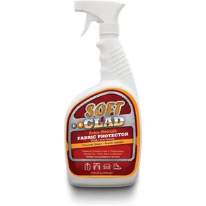 Extra Strength Fabric Protector Spray Prevents Stains and Repels Liquids. SoftClad Guards Furniture, Shoes, Carpet, Upholstery, Suede, Leather, Couch. Safe for Indoor Use.  Free Formula 32oz