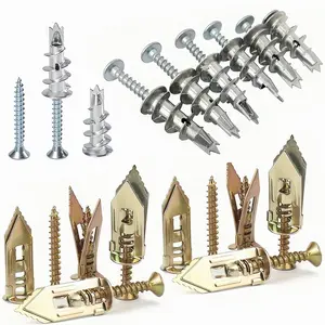 Metal Steel Expansion Screw Fastening Kit, Self-drilling Drywall Anchors and Screws, Suitable for Home Decoration, Gypsum Board and Wooden Walls