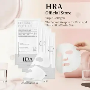 【HRA Official】Deep Collagen Overnight Mask Hydrating Mask for  Skin, Wrinkle Care, Firming & Pore Refining, absorbable and hydrolyzed collagen, anti-aging|1.06oz(30g) x 5 ea Moisturizing Facial Mask Nourishing Jelly Mask free samples