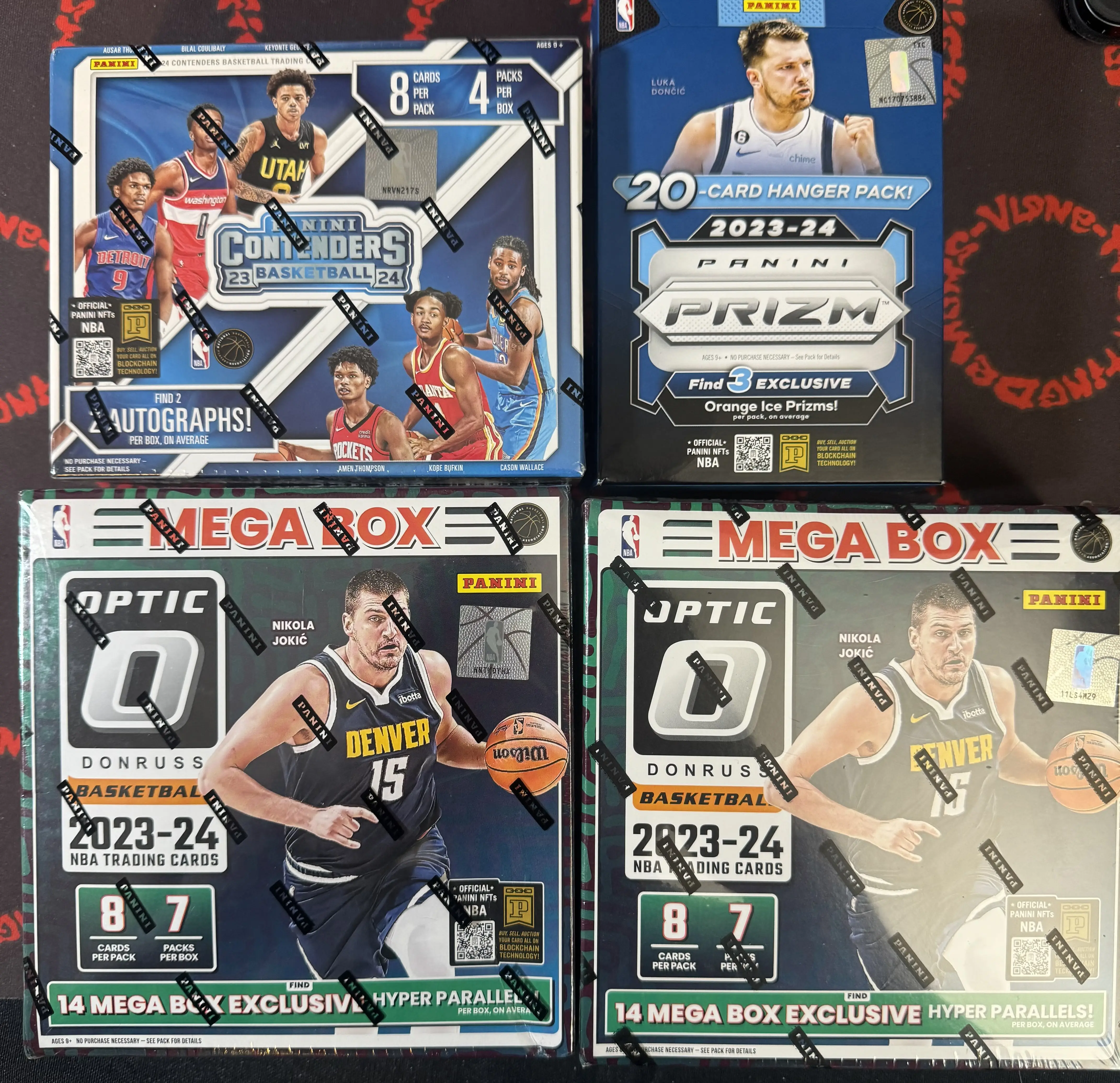 Break 295 - 1 Contenders Hobby 2 Optic Megas 1 Prizm Hanger PARALLELS