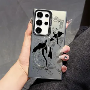 The Dragon Fourth Wing Phone Case Is Compatible with for samsung for galaxy S25, S24, S23, S22, S21, S20 FE Ultra Plus 4G And 5G, Featuring a Shockproof Matte Back Cover