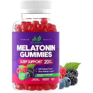Just Nutrients Melatonin 20mg Gummies (120 Count) - Maximum Strength Sleep Support for Adults with 10mg of Melatonin Per Gummy - Gluten-Free, Non-GMO, Vegetarian, Great Tasting Mixed Berry Flavor - 60 Servings