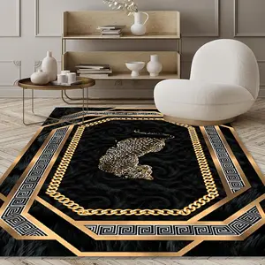 Bohemian Leopard Style Area Rug, Home Decor Sofa Table Mat Bedside Pad, Kitchen Dining Room Floor Covering