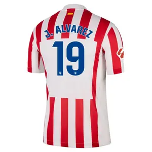 Unisex Soccer Atletico Madrid Team Julian Alvarez Champions League Playoffs 2026 Home On Field Jersey - Red