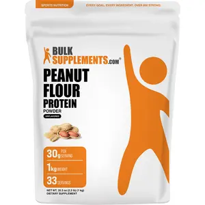 BulkSupplements - Peanut Protein Powder - Energy Boost - Muscle Growth and Repair - 1kg - 30g per Serving
