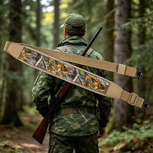 Two Point Sling with Swivels, Length Adjustable Heavy Duty Nylon Shoulder Strap, Padded for Comfort, Universal Adapter for Outdoor Hunting and Tactical Gear