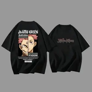 Jujutsu Kaisen Yuji Itadori x Sukuna Split Graphic T-Shirt, Anime Streetwear Tee