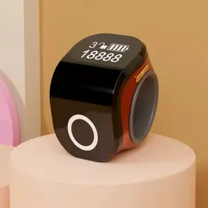 Smart Digital Counting Ring, Ultra-Light 12g Body, USB-C Charging 30 Days Battery Life, 999 Memory, Ideal for Prayer/fitness/meditation