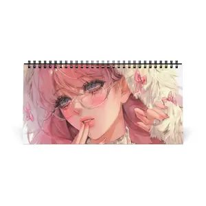 Charming Pink Desktop Calendar with Cute Design, Inspirational Gift for Students, Cozy Home Decor, Yearly Planner, Pastel Aesthetic [...]