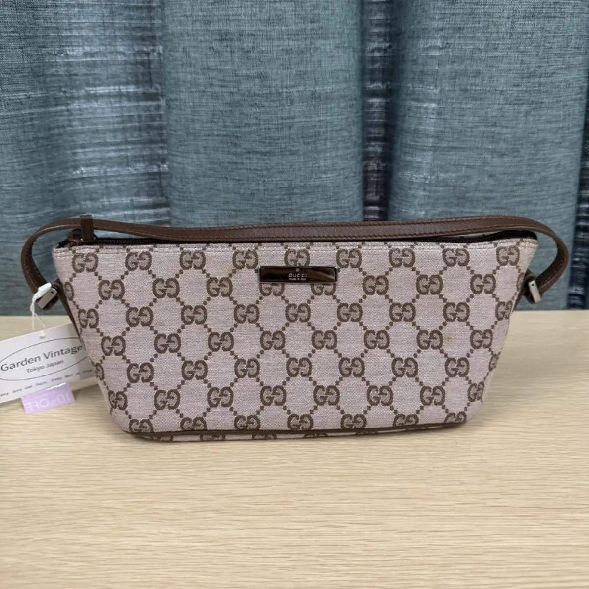 Pre-owned GUCCI As Shown Shoulder Bags GG Canvas Pochette 26143