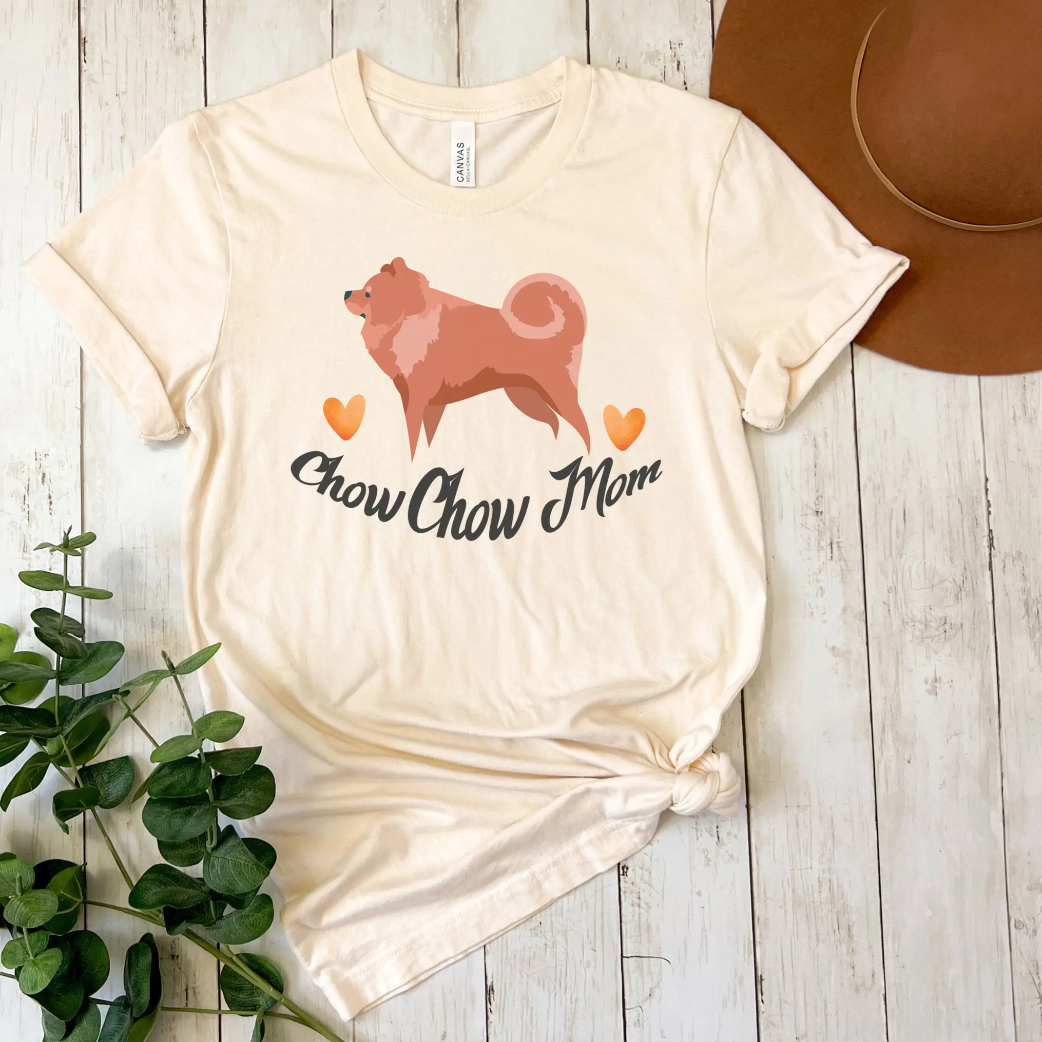 Chow Chow  T-Shirt, Chow Chow shirt, Chow Chow Mom, Chow Chow Lover, Chow Chow Tshirt, Chow Chow Gift, Chow Chow Mama Tee dog mom Cotton Fabric Shortsleeve Top Womenswear Casual Fit