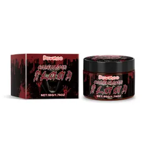 Dowmoo Halloween Fake Blood Cream Can Wash Fake Blood Vampire Zombie Blood Halloween Prank Props