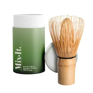 Premium Matcha Whisk – 100-Prong Traditional Bamboo Chasen | Mix-It Handmade Japanese Tea Whisk for Ceremonial-Grade Micro-Foam | Authentic Gift for Matcha Lovers