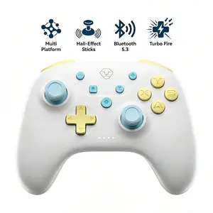 AOLION ROCOCO Wireless Bluetooth Controller Compatible with Switch, Gamepad for PC, Mobile & Tablet, Ergonomic Grip, Rechargeable