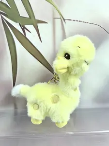 Adorable Plush Long Neck Deer Keychain, Cute Cartoon Design, Perfect Gift for Friends & Students, All-Season Accessory