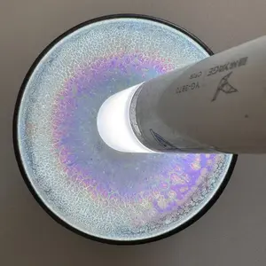 Wang's Handmade Seven-color Iridescent Jianzhan Tea Cup Chinese Gongfu Tea Bowl