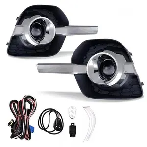 Left+Right Clear Bumper Fog Lights Driving Lamps Fit For 2010-2016 Chevy Equinox