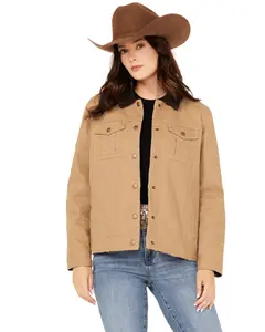 Shyanne Women's Reversible Twill Jacket - Srfa24o65-Tan
