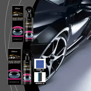 Homonth Car Scratch Quick Repair Nano Spray Kit 120ml/4 fl oz for Minor Scratches Sun Spots & Stain Removal Easy to Use Formula