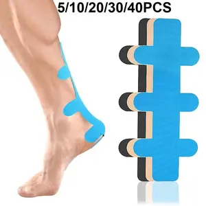 5pcs-40pcs Achilles Tendon Support Muscle Tape, Athletic Tape, Breathable Stretch Bandage for Hiking Fitness Athletes, Running Sports