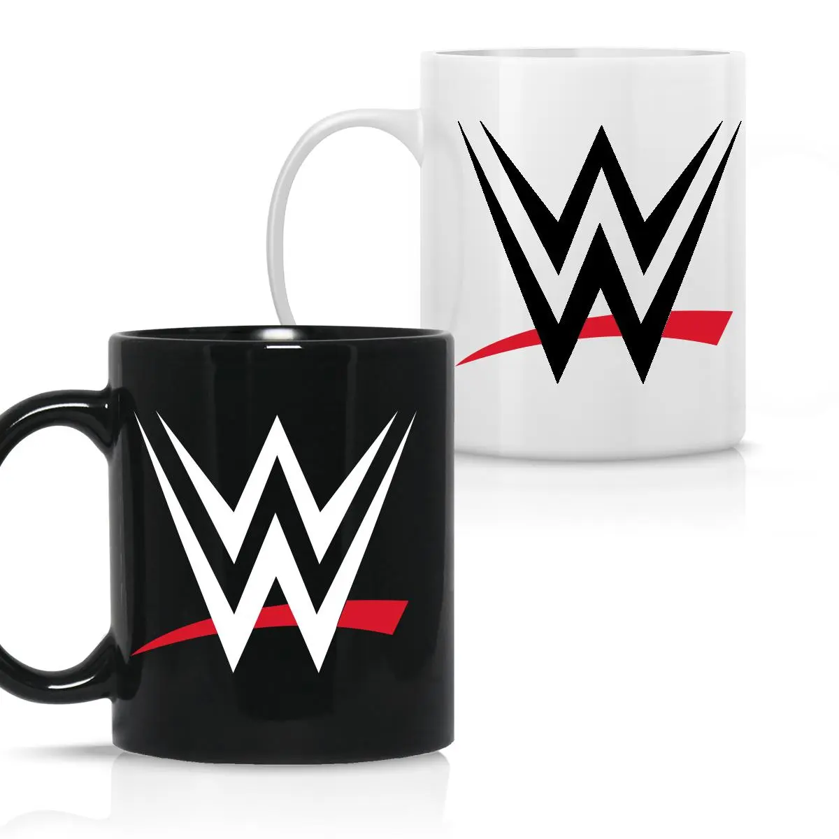 WWE Championship Belt Printed Ceramic Mug - WWE Logo, Personalized Message, Custom Name Options, Glossy 11oz-15oz Washable Reusable Drinkware, Black/White Coffee Cup, Couple/Birthday Gift, Personalized Message Mugs, Custom Name Mugs Tumbler
