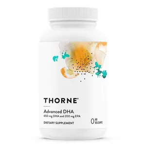 Thorne Advanced DHA - 60 Gelcaps for Cognitive Support and Brain Health - Fitness, Supplement