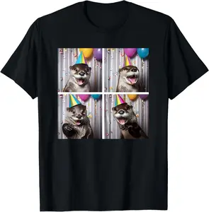 100% Cotton Cute Otter Birthday T-Shirt