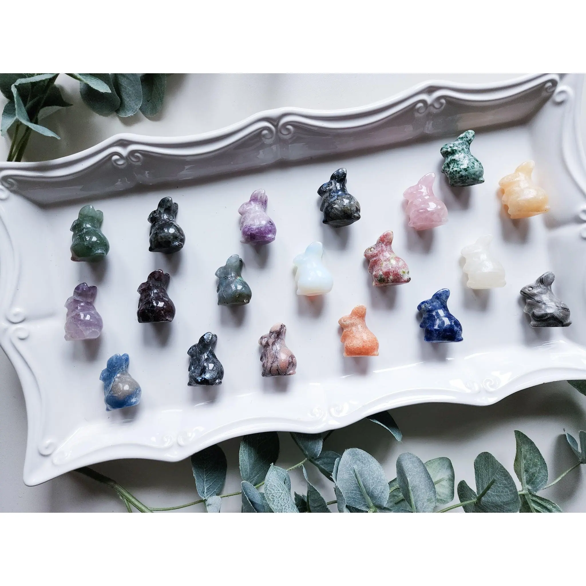 Crystal Mini Bunny Carving || 1.25"