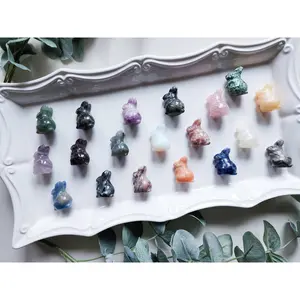 Crystal Mini Bunny Carving || 1.25"