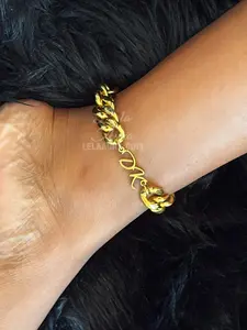 Custom Initials | Adorn Cuban Anklet (16mm)