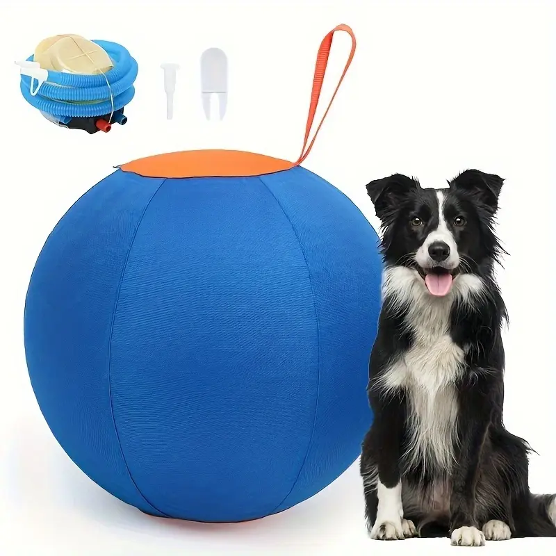 Dog Ball Dog Toys, Cattle Dog Polo Ball, Australian Shepherd Dog Polo, Dog Giant Ball Toy, Full Set Of Dog Ball Golden Retriever Bite Ball To Relieve Boredom Ball To Tease Shiba Inu Corgi Self-Hi Pet Training Ball Outdoor
