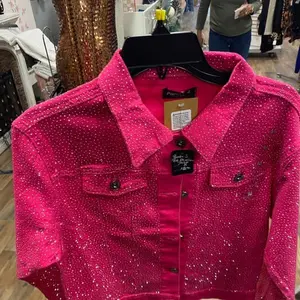 Pink rhinestone jacket
