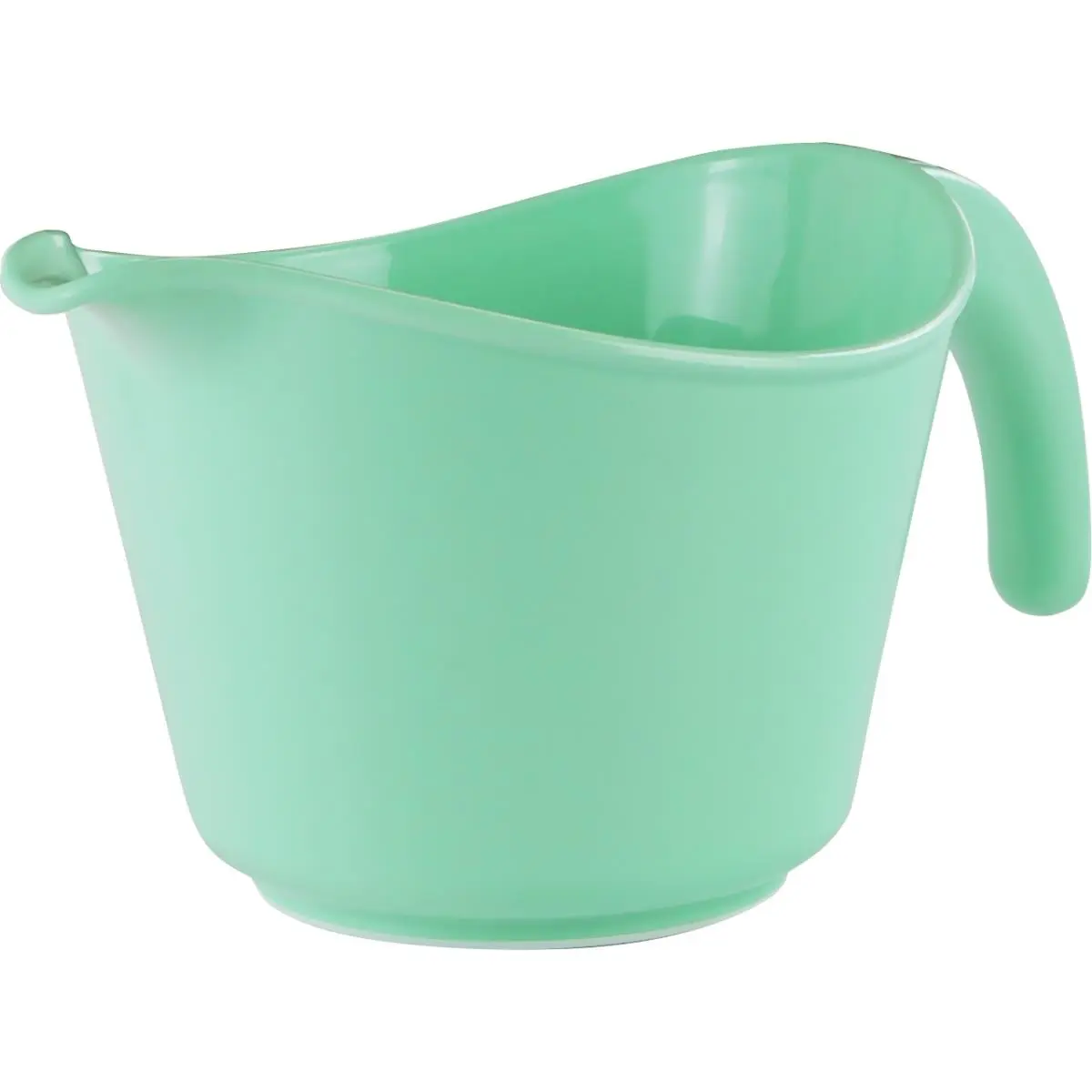 212 MAIN Sturdy 8-Cup Melamine Bowl - Handy Reusable Plastic Large Bowl Prep Essential, Thick Build, Double-Sided Embossed Marks, Pour Spout, Detachable Handle, Seafoam Kitchen Tableware, Melamine Bowls