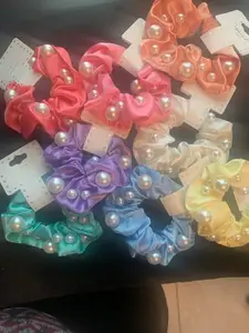 Pearl Hair Scrunchies
