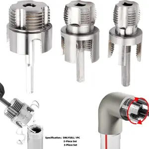 1/2'' 3/4'' 1"  PPR PVC Pipe Thread Cutting Tool Set, Integrated Internal & External Screw Tools Upgrade for DIY Plumbing Repair, Durable Design, Pipe Threading Tool