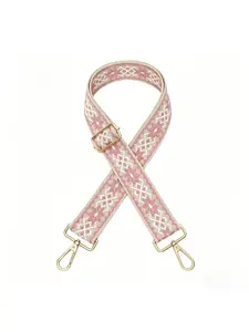 Embroidered Adjustable Shoulder Strap for Crossbody Bag, Cross Strap Design, Multi-Functional Shoulder Bag Accessory, Fashionable Practical Bag Charm